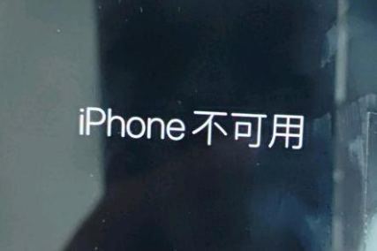 民勤苹果服务网点分享锁屏界面显示“iPhone 不可用”如何解决 