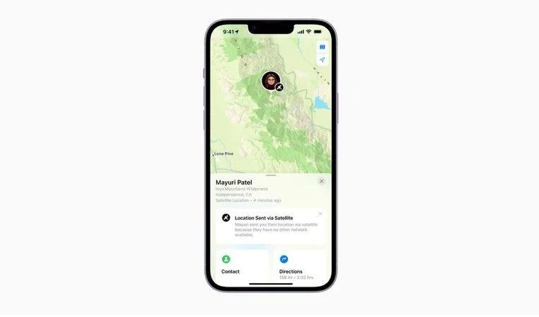 民勤苹果14维修分享iPhone14系列中 FindMy功能通过卫星分享位置方法教程 